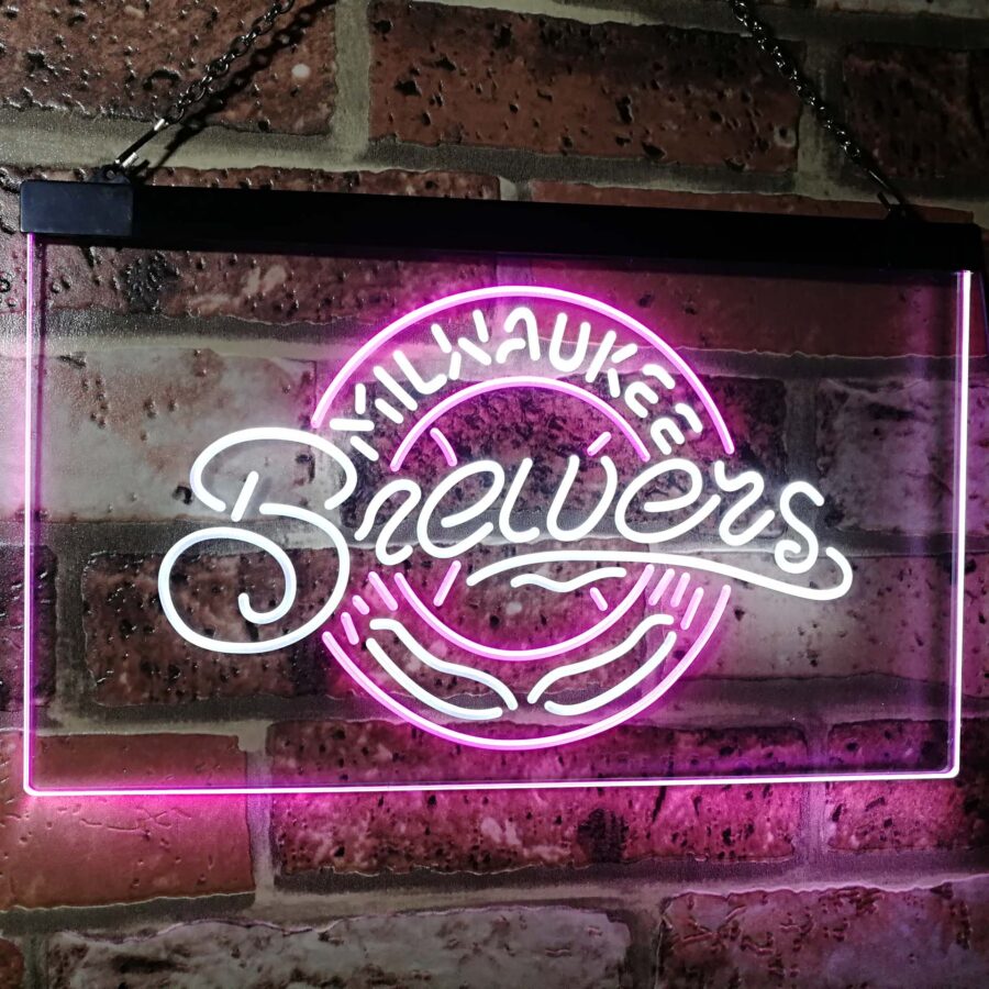 Milwaukee Brewers Led Neon Sign - Image 6