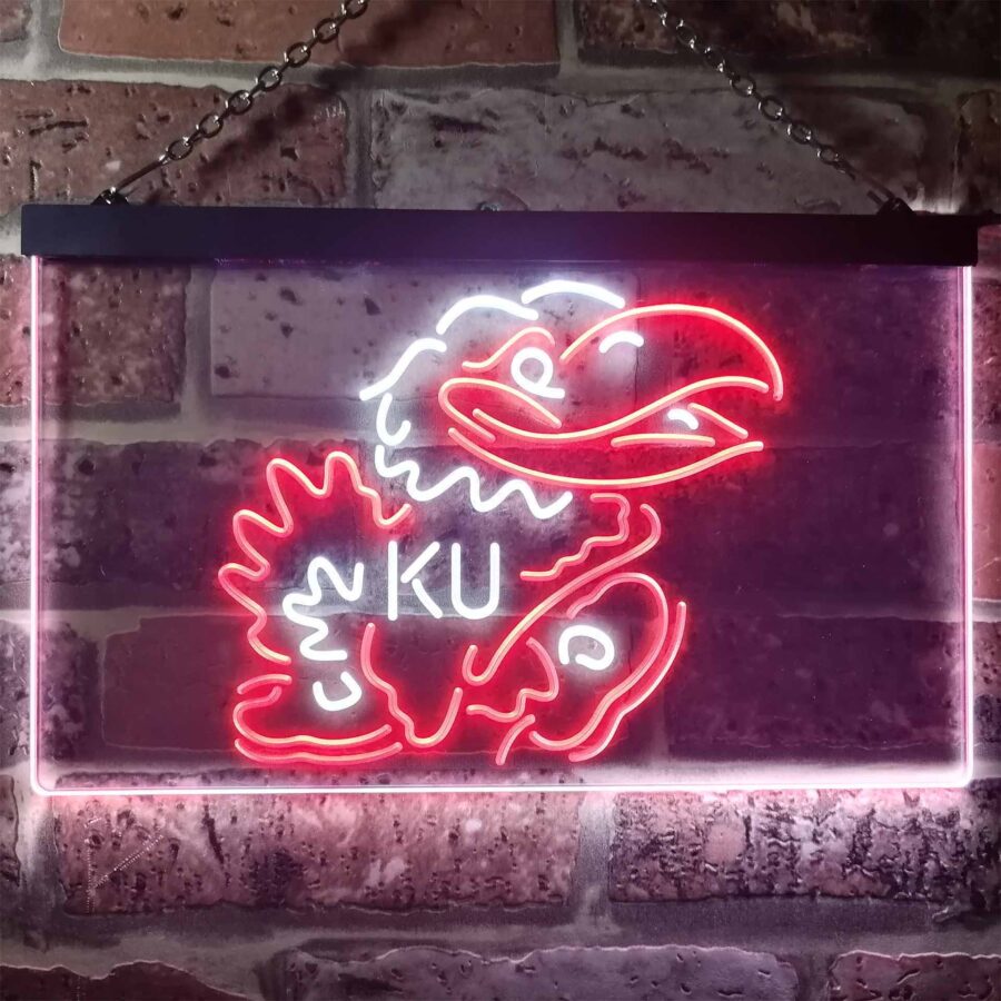 Kansas Jayhawks Ku Led Neon Sign
