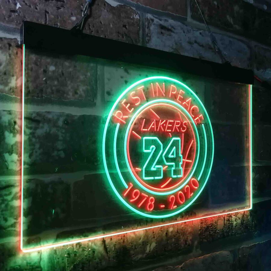 Lakers 24 Rest In Peace 1978-2020 Neon Like Led Sign - Image 19