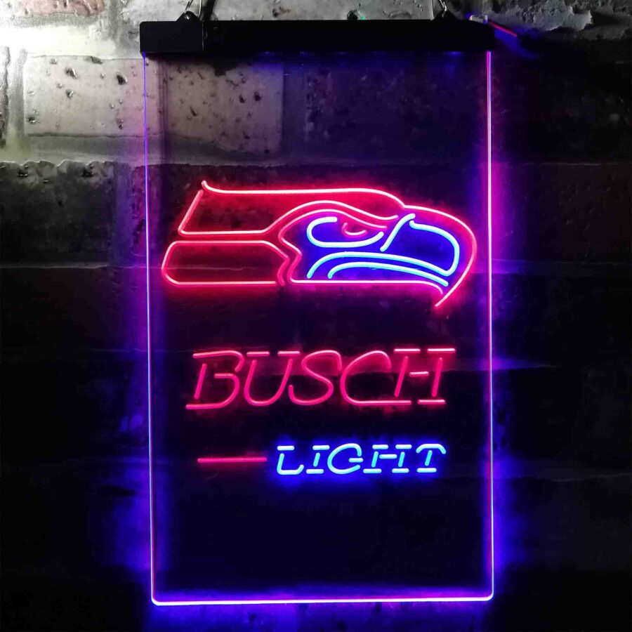 Busch Light Seattle Seahawks Neon Like Led Sign - Image 5