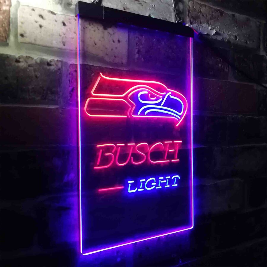 Busch Light Seattle Seahawks Neon Like Led Sign - Image 18
