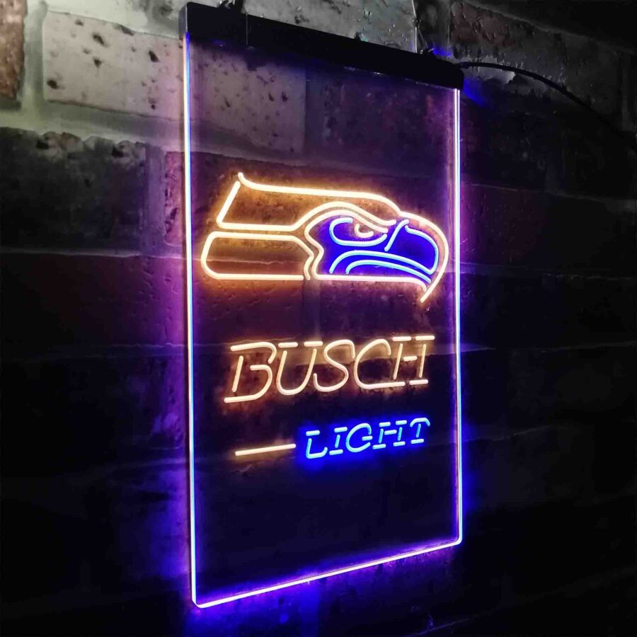 Busch Light Seattle Seahawks Neon Like Led Sign - Image 17