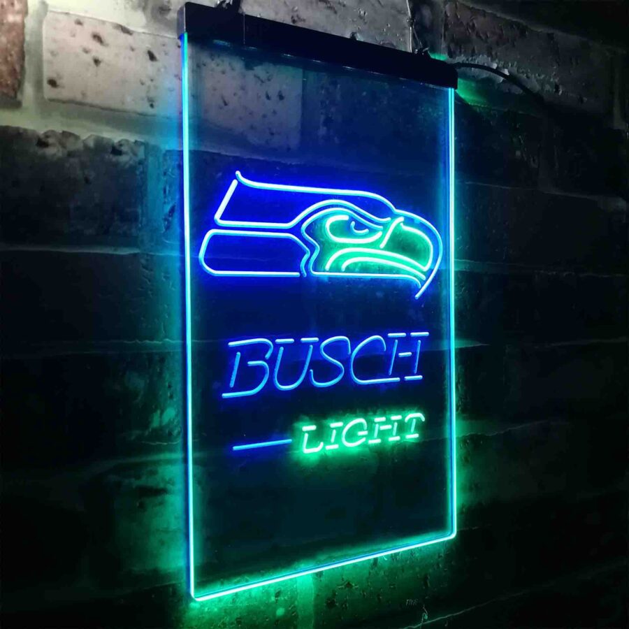 Busch Light Seattle Seahawks Neon Like Led Sign - Image 15