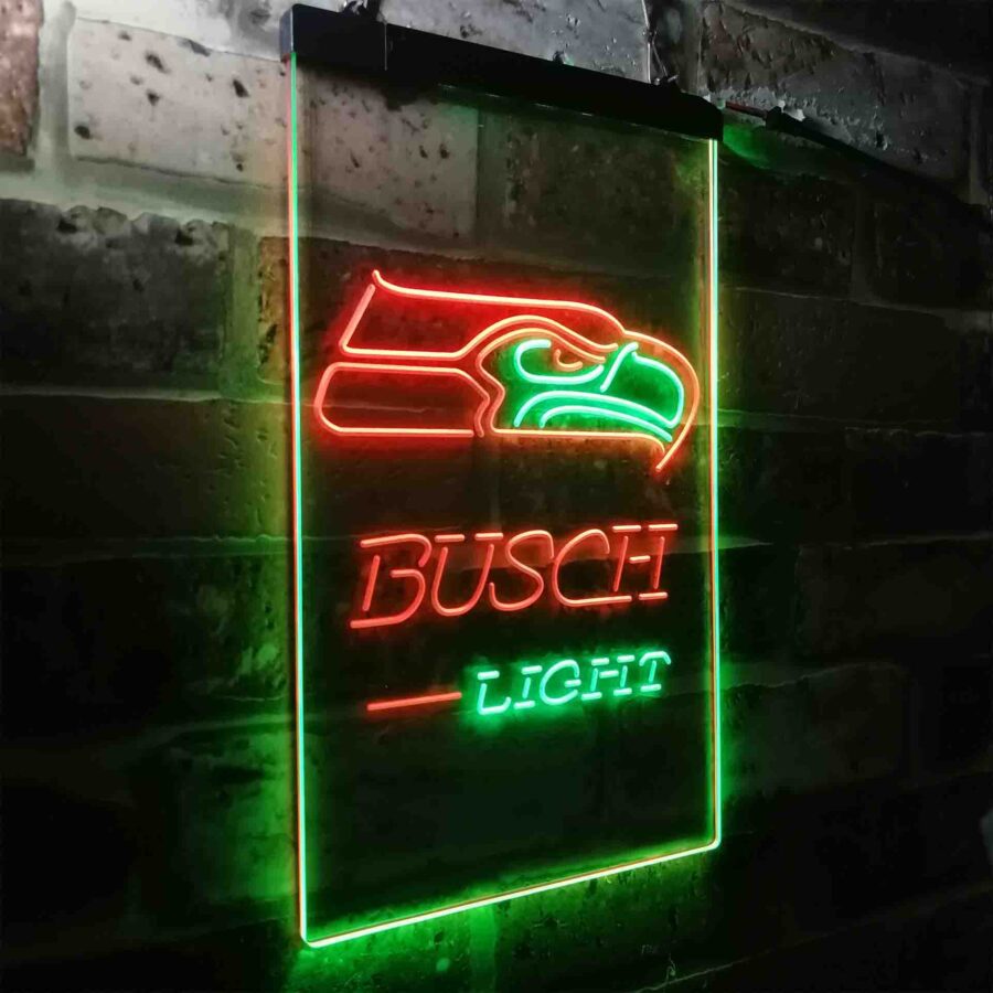 Busch Light Seattle Seahawks Neon Like Led Sign - Image 22