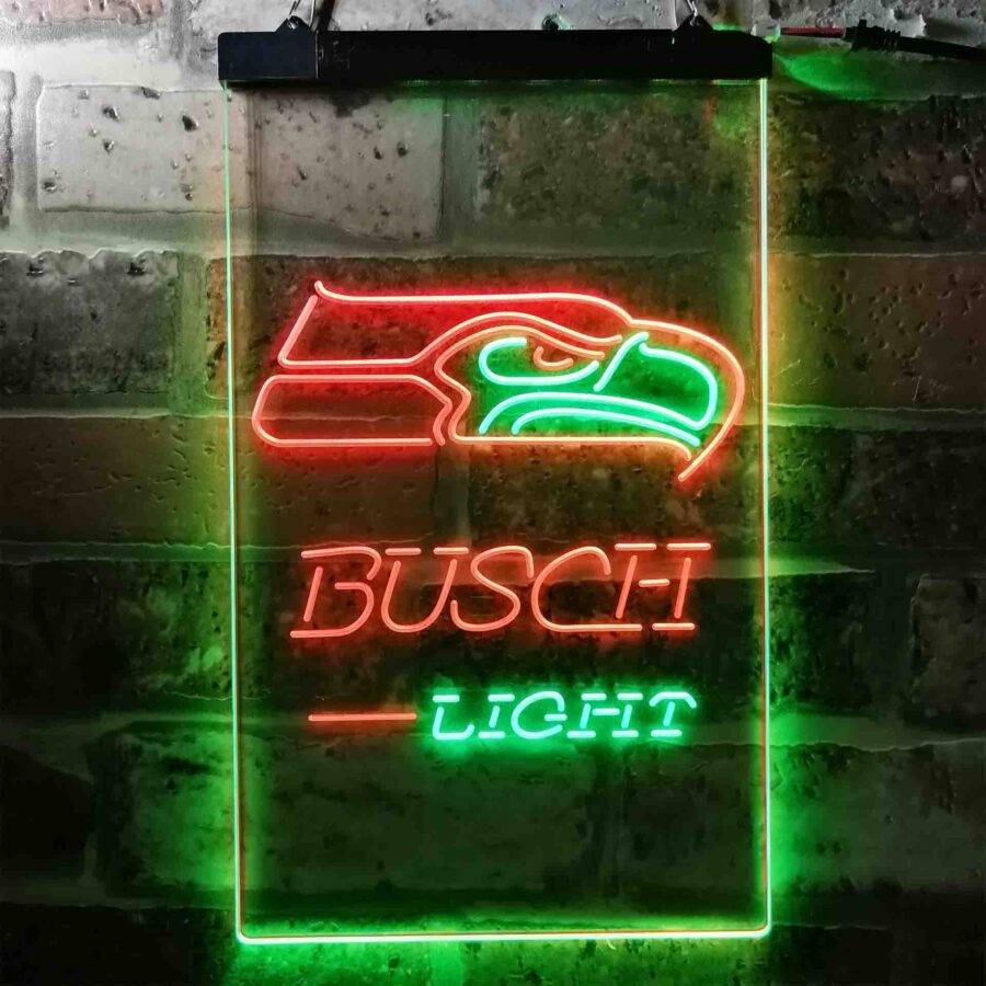Busch Light Seattle Seahawks Neon Like Led Sign - Image 9