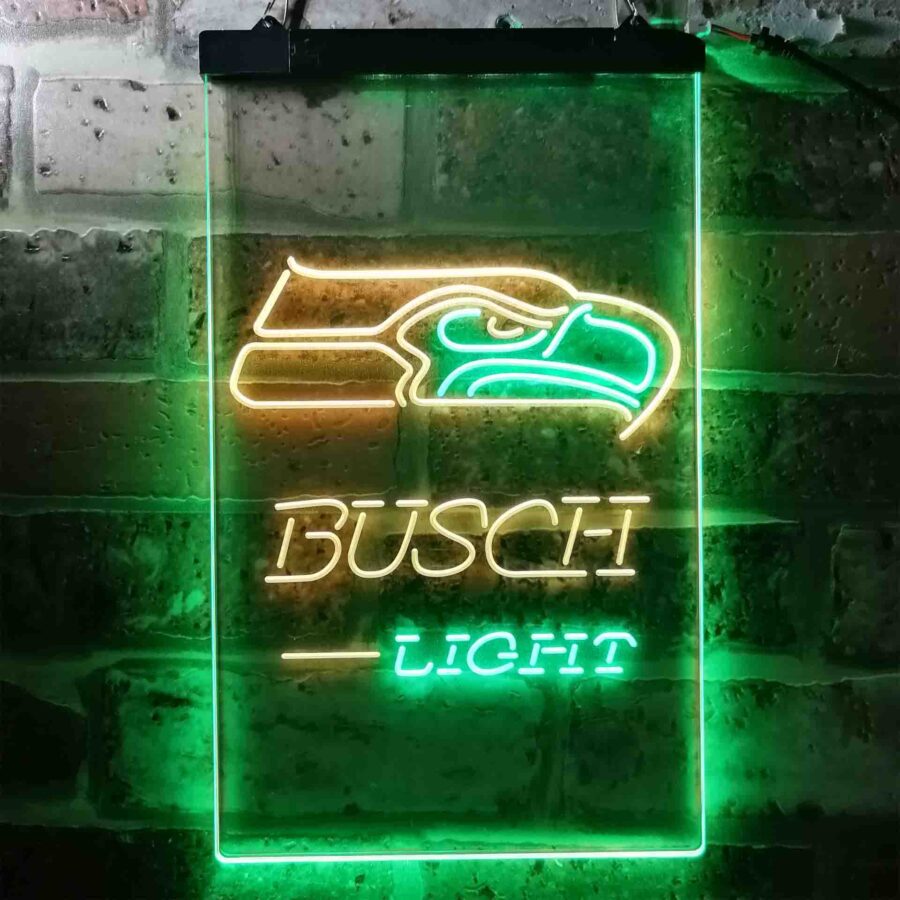 Busch Light Seattle Seahawks Neon Like Led Sign - Image 11