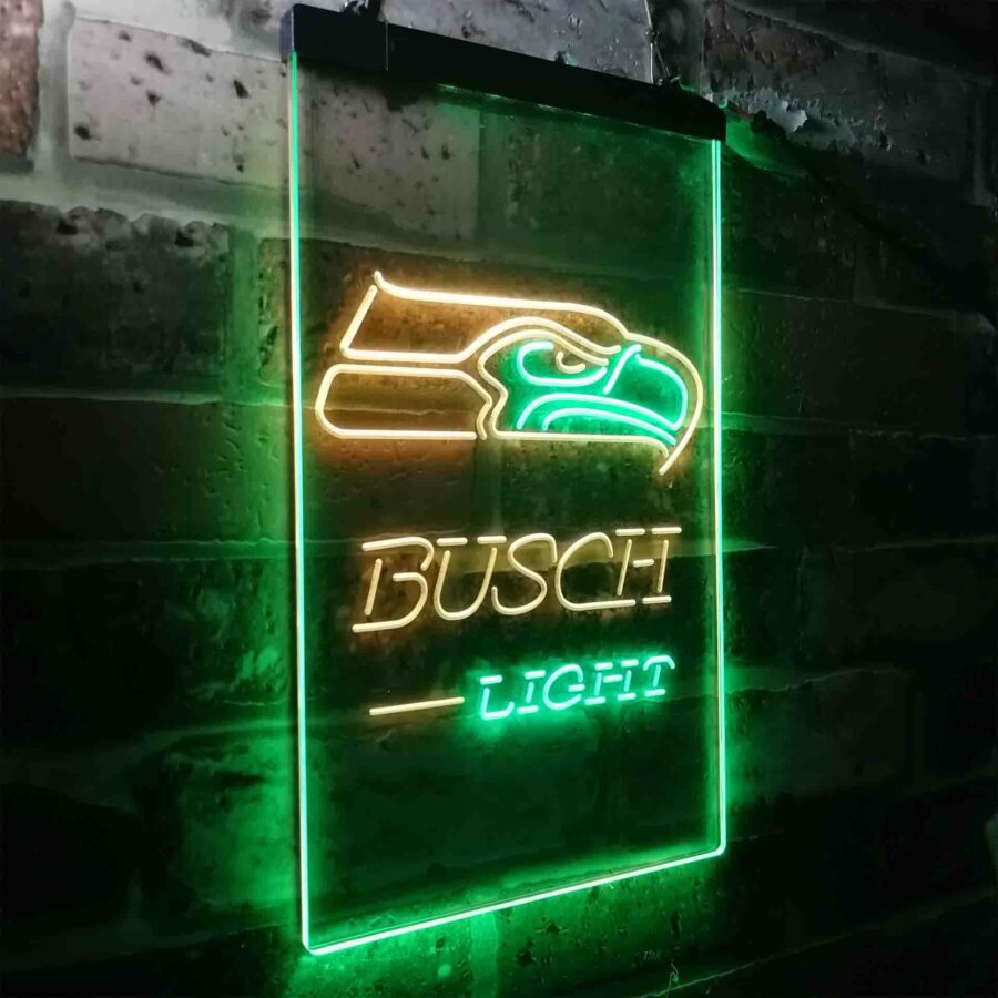 Busch Light Seattle Seahawks Neon Like Led Sign - Image 24