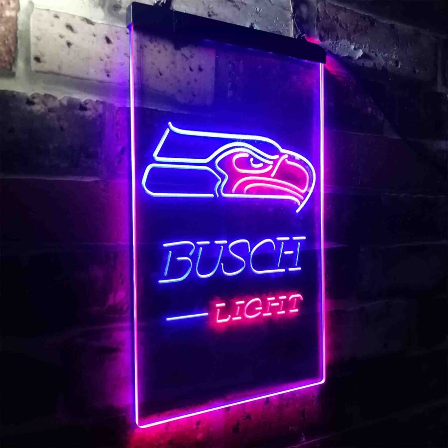 Busch Light Seattle Seahawks Neon Like Led Sign - Image 21