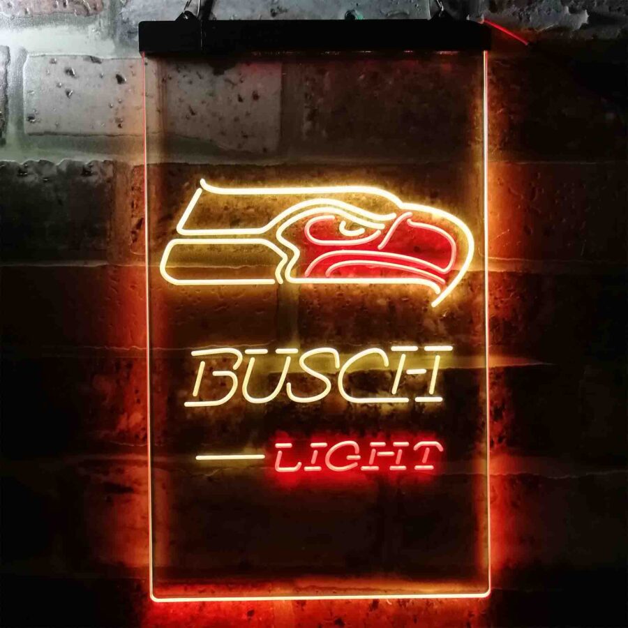 Busch Light Seattle Seahawks Neon Like Led Sign - Image 13