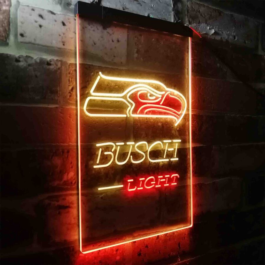 Busch Light Seattle Seahawks Neon Like Led Sign - Image 26