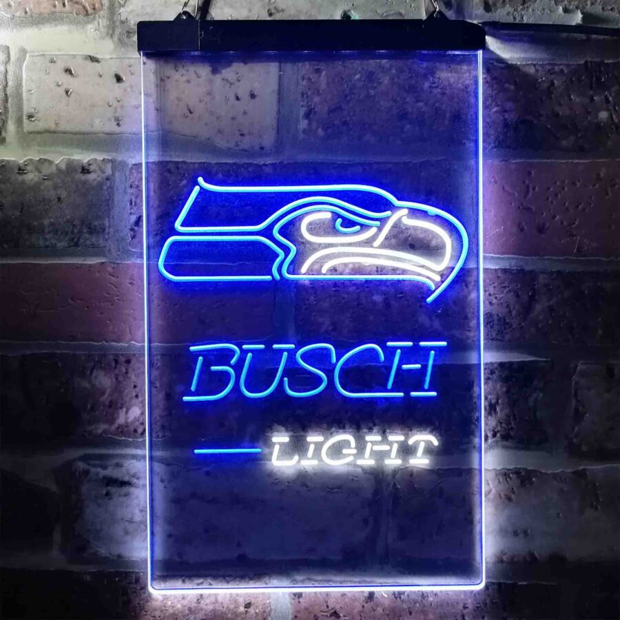 Busch Light Seattle Seahawks Neon Like Led Sign - Image 12