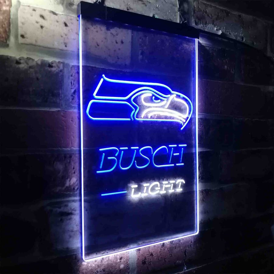Busch Light Seattle Seahawks Neon Like Led Sign - Image 25