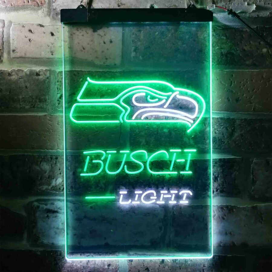 Busch Light Seattle Seahawks Neon Like Led Sign - Image 7
