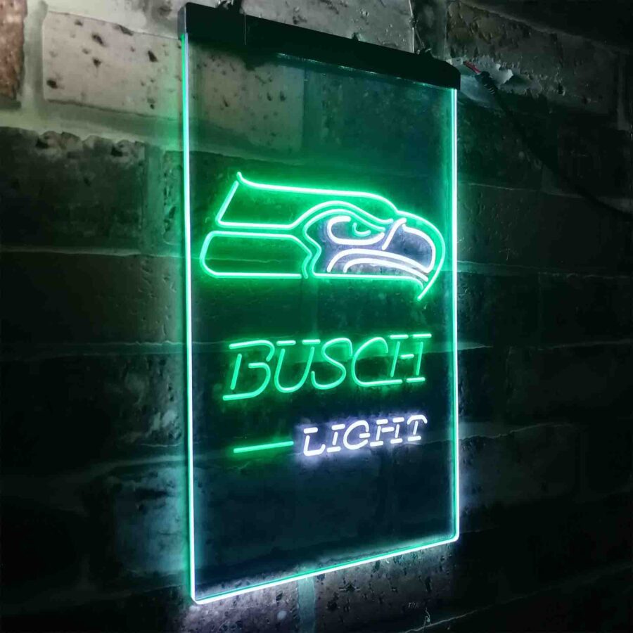 Busch Light Seattle Seahawks Neon Like Led Sign - Image 20