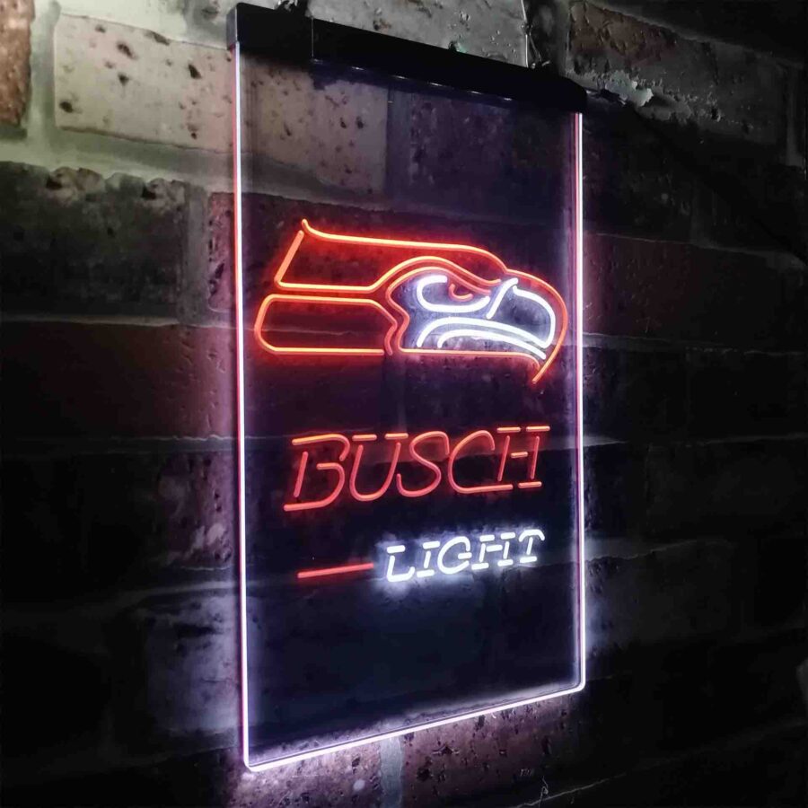 Busch Light Seattle Seahawks Neon Like Led Sign - Image 14