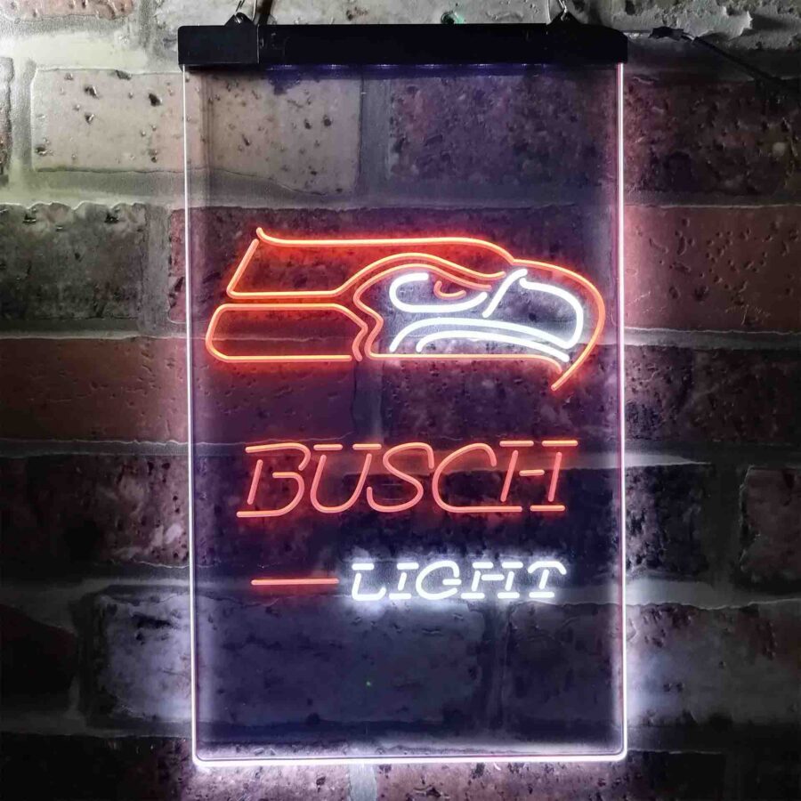 Busch Light Seattle Seahawks Neon Like Led Sign