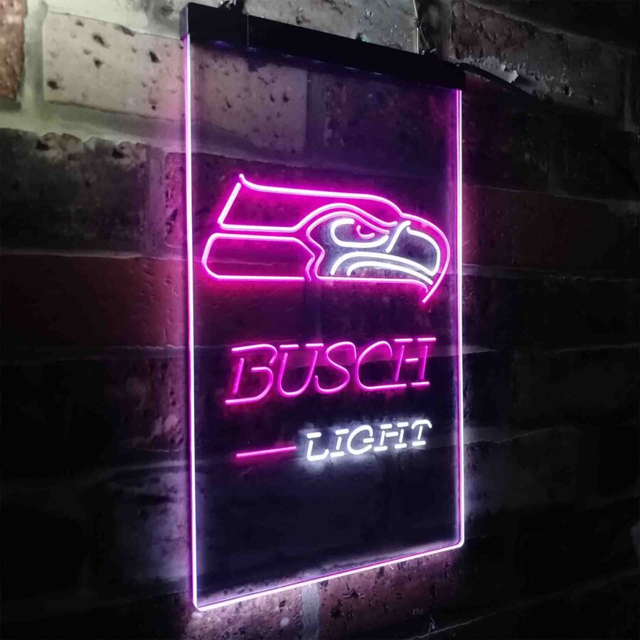 Busch Light Seattle Seahawks Neon Like Led Sign - Image 19