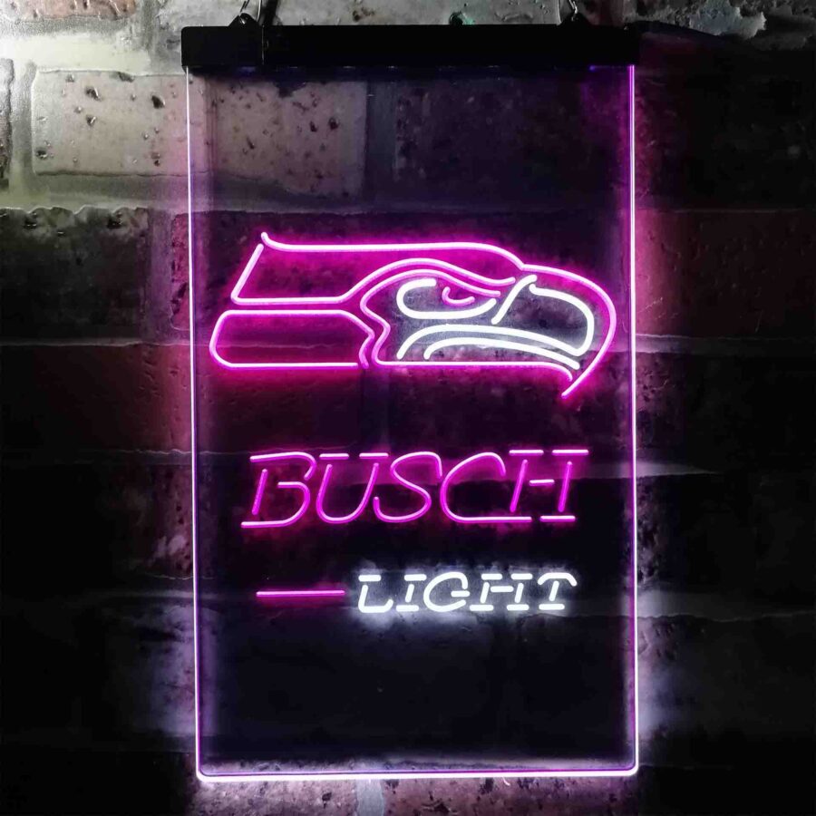 Busch Light Seattle Seahawks Neon Like Led Sign - Image 6