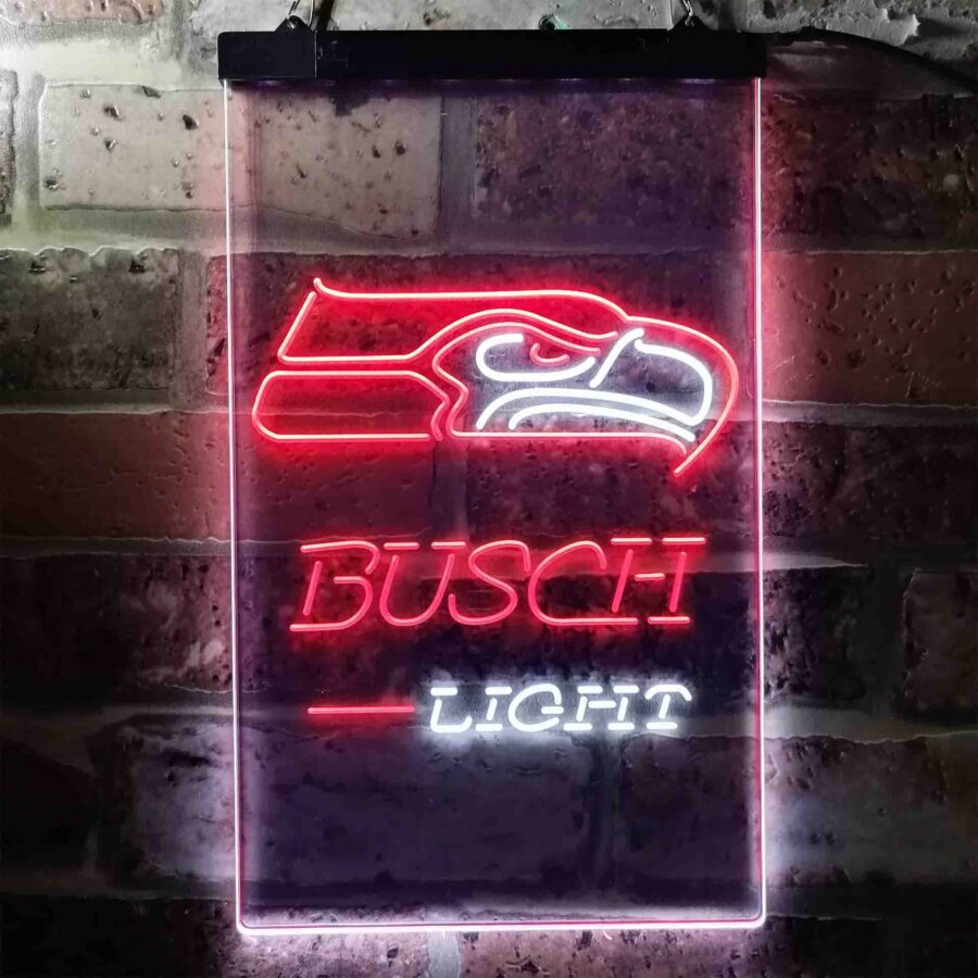 Busch Light Seattle Seahawks Neon Like Led Sign - Image 10