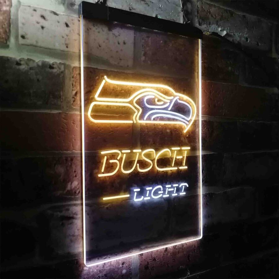 Busch Light Seattle Seahawks Neon Like Led Sign - Image 16