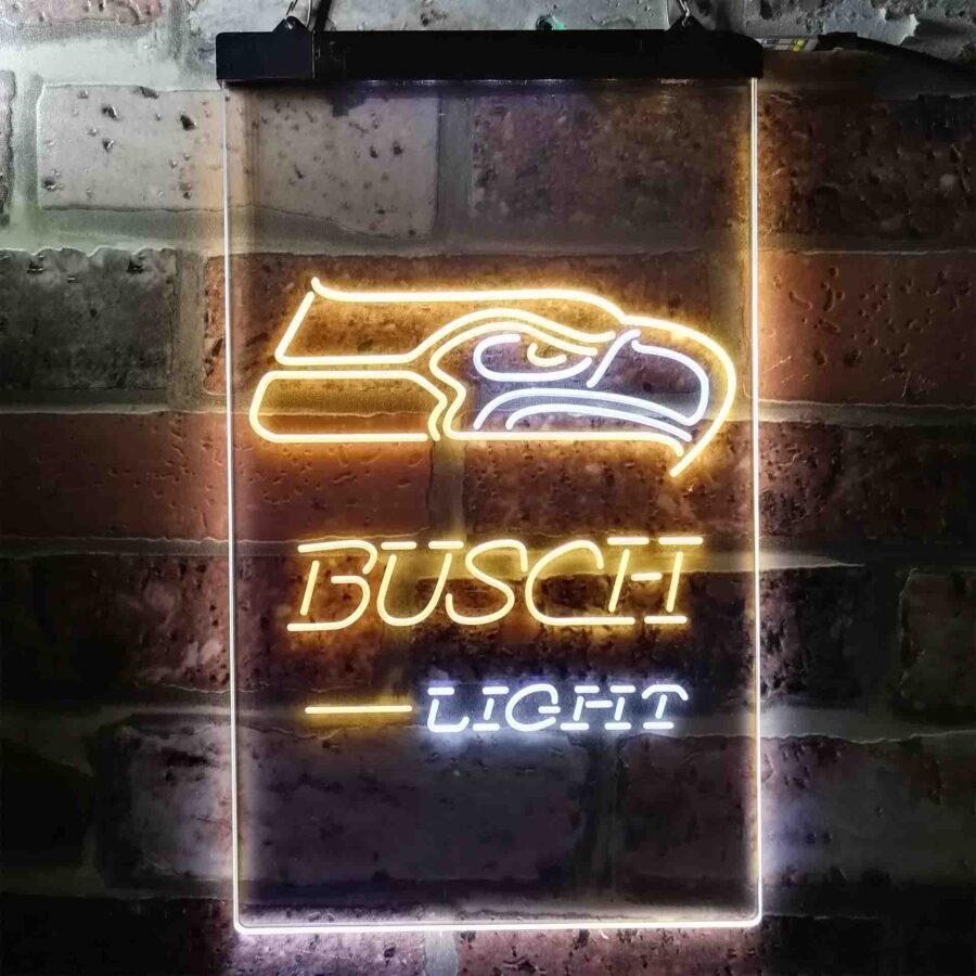 Busch Light Seattle Seahawks Neon Like Led Sign - Image 3
