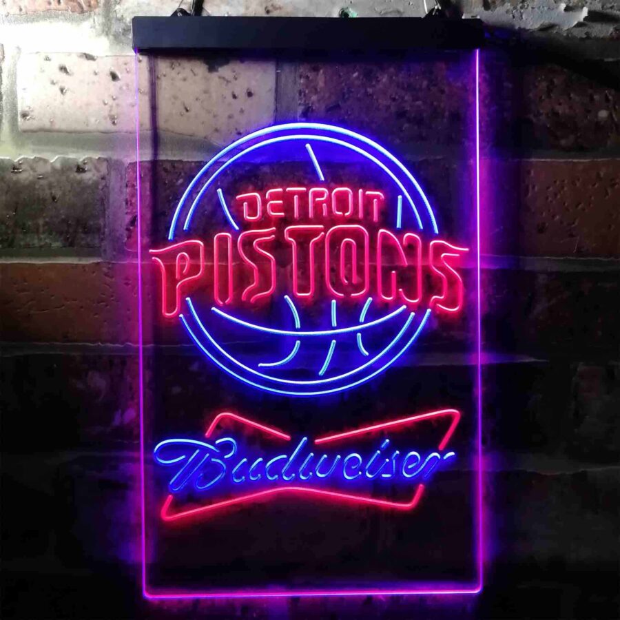 Detroit Pistons Budweiser Neon Like Led Sign - Image 9