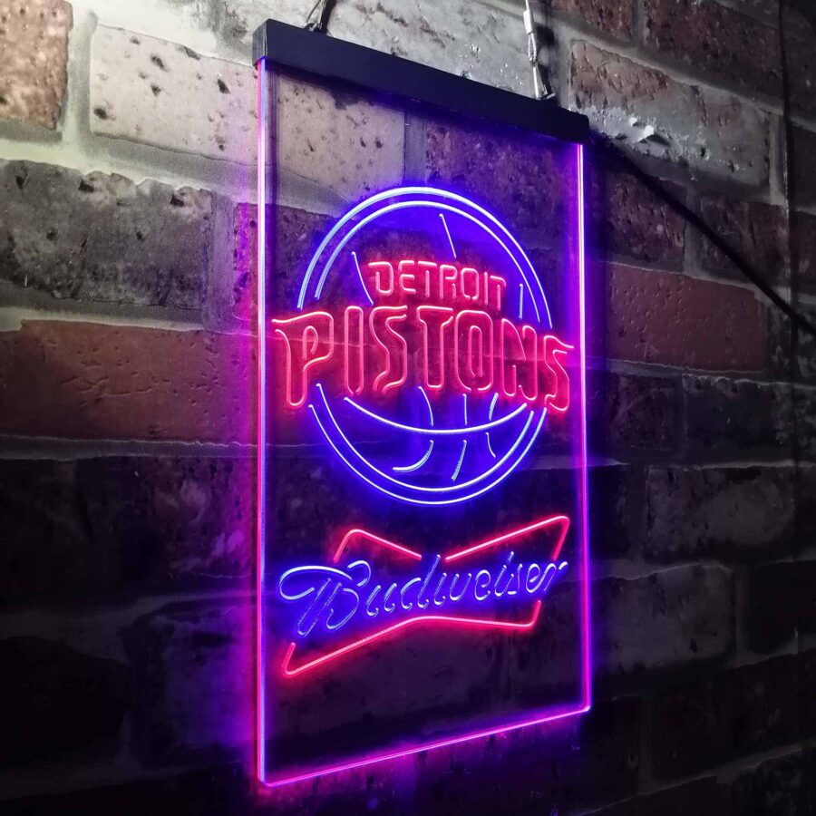 Detroit Pistons Budweiser Neon Like Led Sign - Image 22