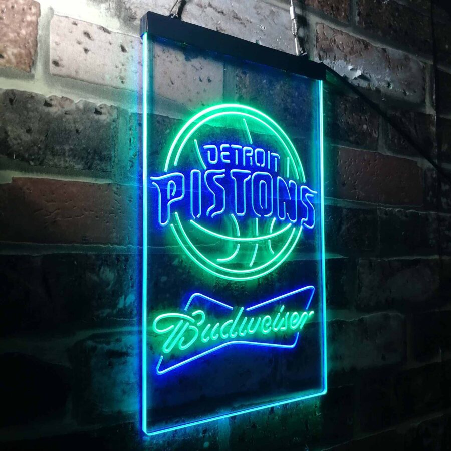 Detroit Pistons Budweiser Neon Like Led Sign - Image 18