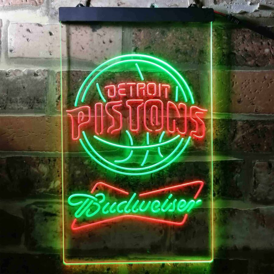 Detroit Pistons Budweiser Neon Like Led Sign - Image 6