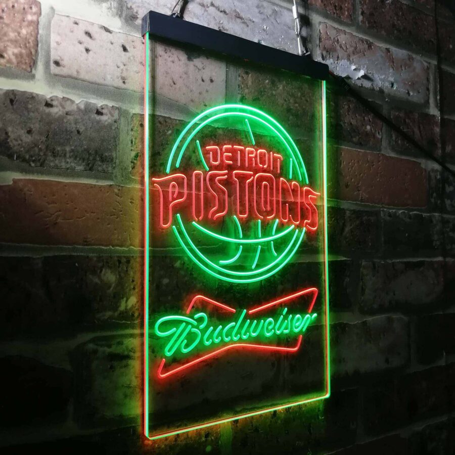 Detroit Pistons Budweiser Neon Like Led Sign - Image 19