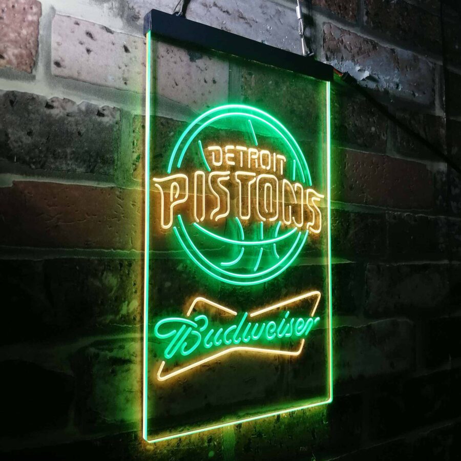 Detroit Pistons Budweiser Neon Like Led Sign - Image 21