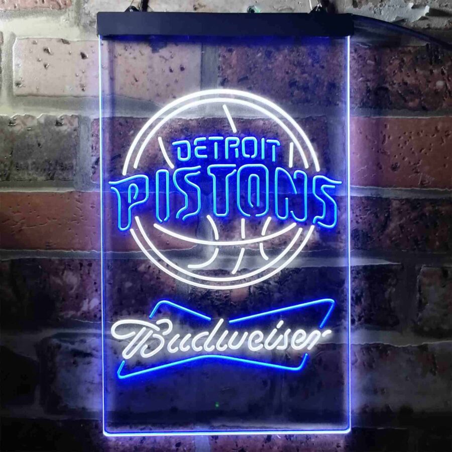 Detroit Pistons Budweiser Neon Like Led Sign - Image 3
