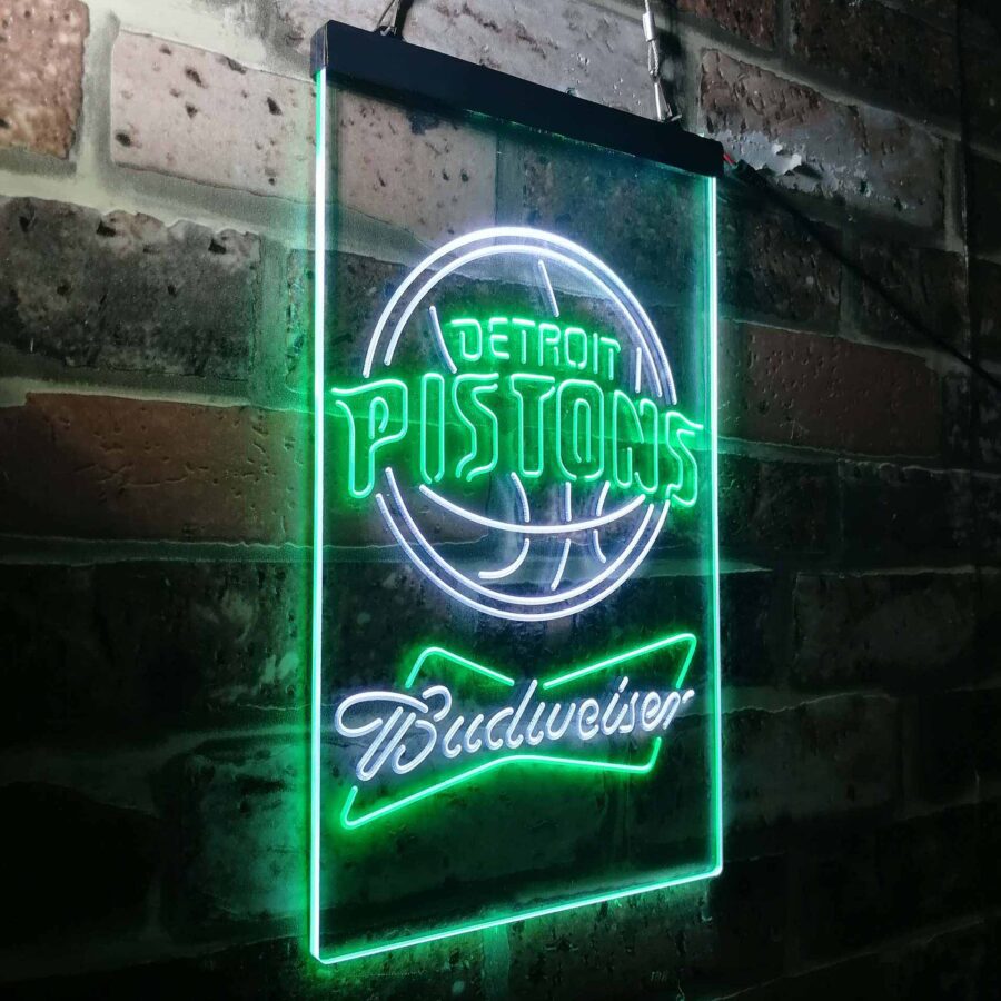 Detroit Pistons Budweiser Neon Like Led Sign - Image 26
