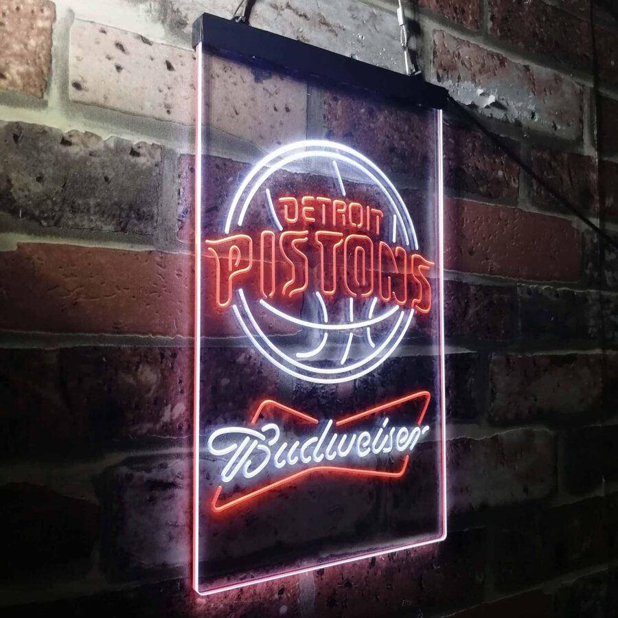 Detroit Pistons Budweiser Neon Like Led Sign - Image 20