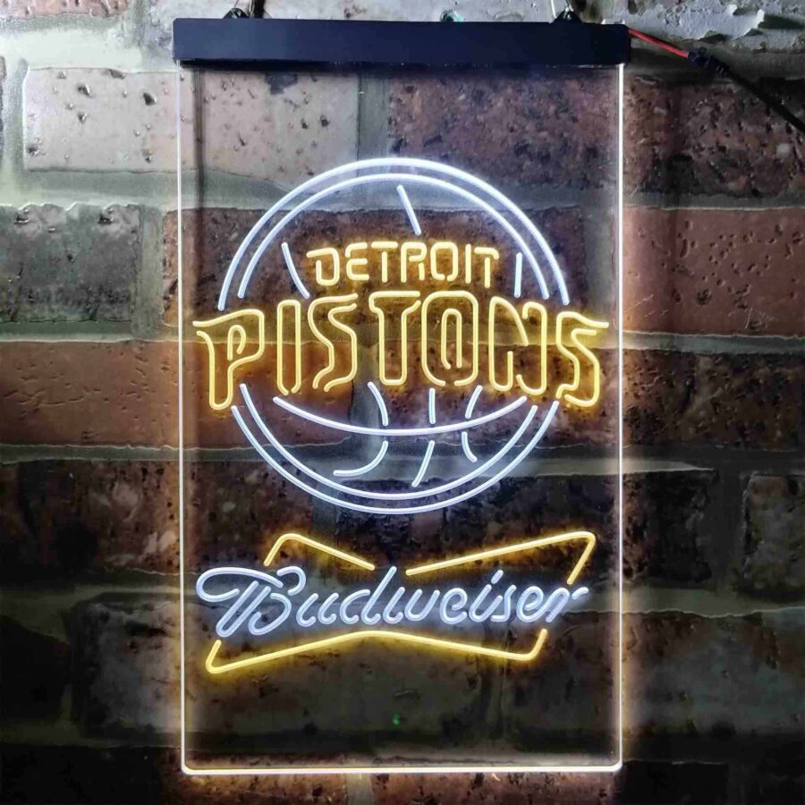 Detroit Pistons Budweiser Neon Like Led Sign - Image 4