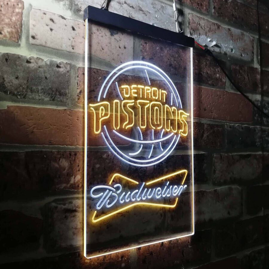 Detroit Pistons Budweiser Neon Like Led Sign - Image 17