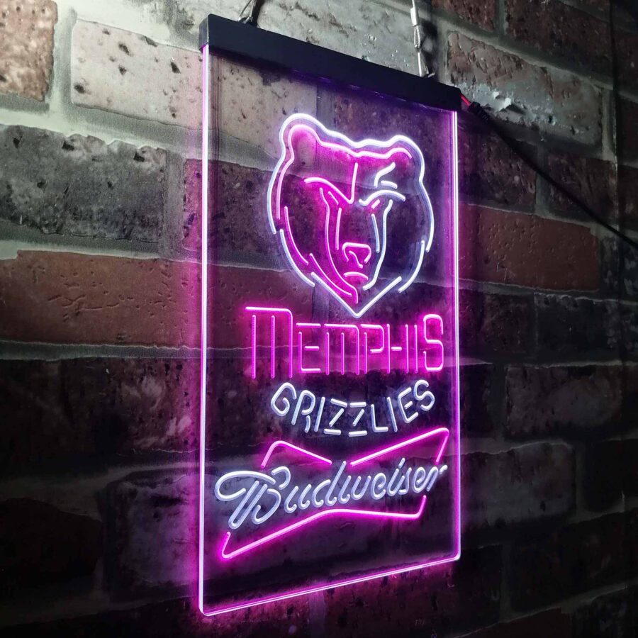 Memphis Grizzlies Budweiser Neon Like Led Sign - Image 23