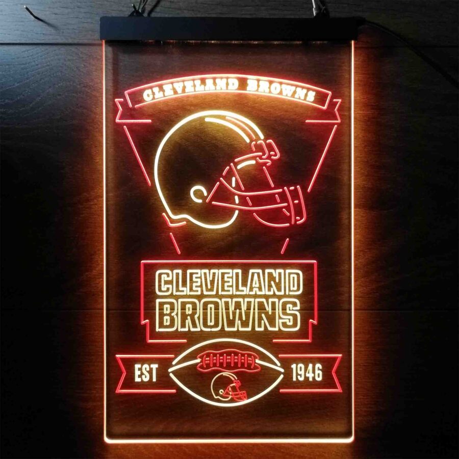 Cleveland Browns Est 1946 Led Neon Sign - Image 2