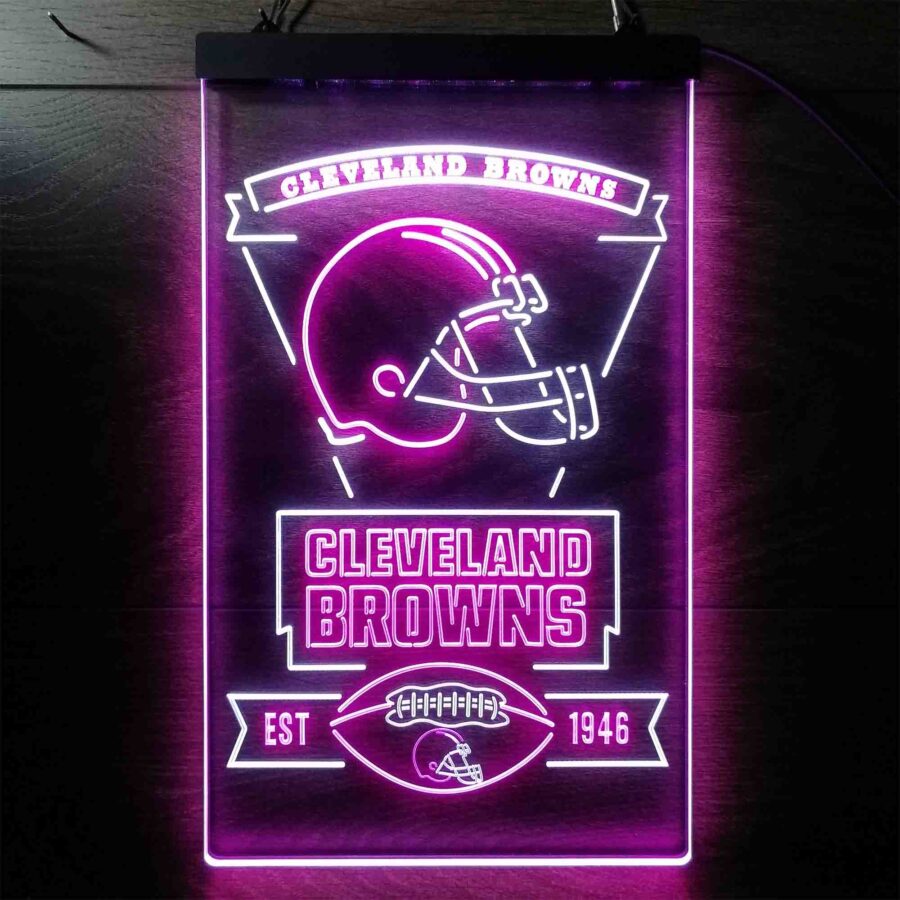 Cleveland Browns Est 1946 Led Neon Sign - Image 4