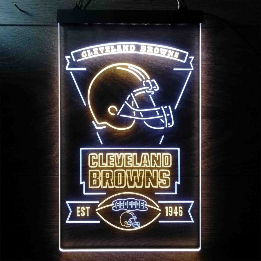 Cleveland Browns Est 1946 Led Neon Sign