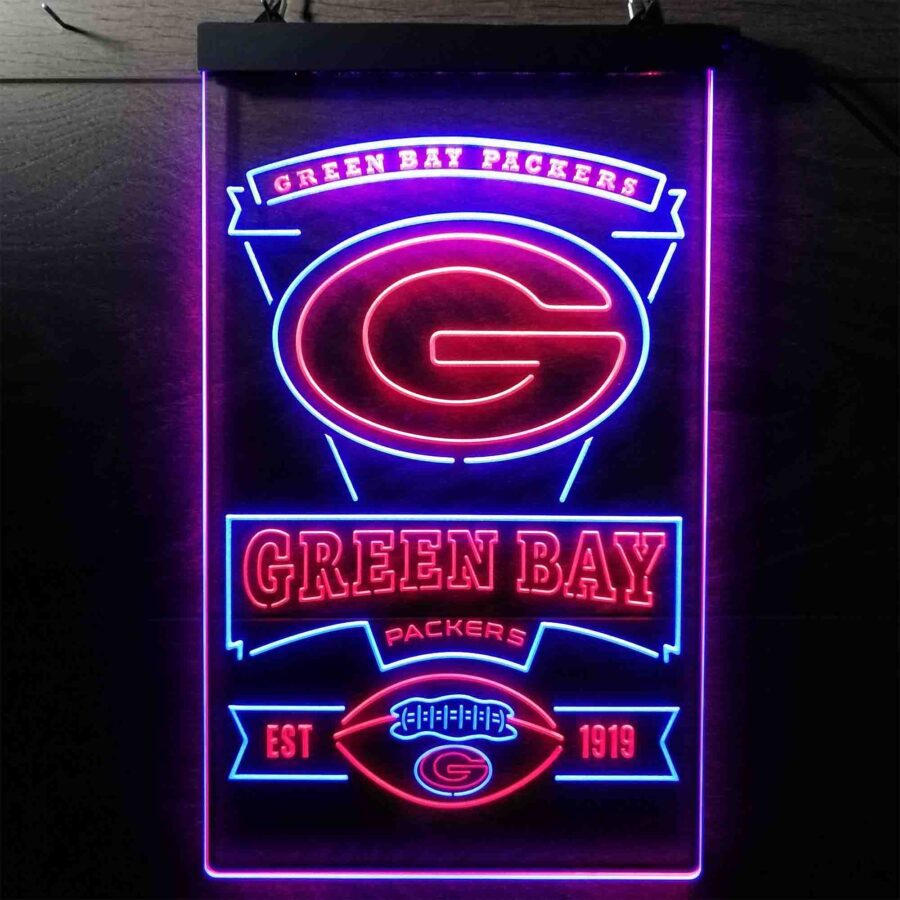 Green Bay Packers Memorabilia Neon Led Sign Limited Edition - Image 3
