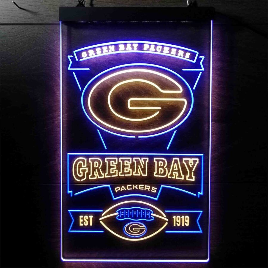 Green Bay Packers Memorabilia Neon Led Sign Limited Edition - Image 5