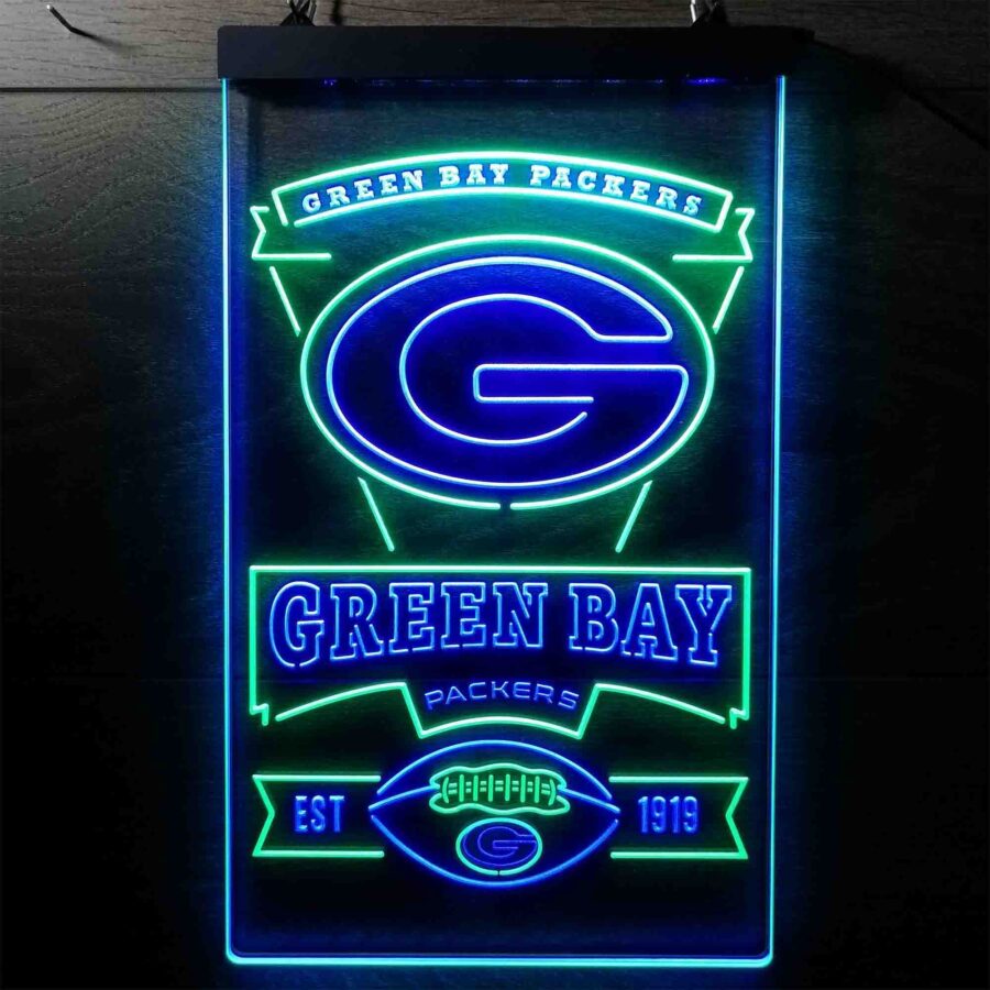 Green Bay Packers Memorabilia Neon Led Sign Limited Edition - Image 7
