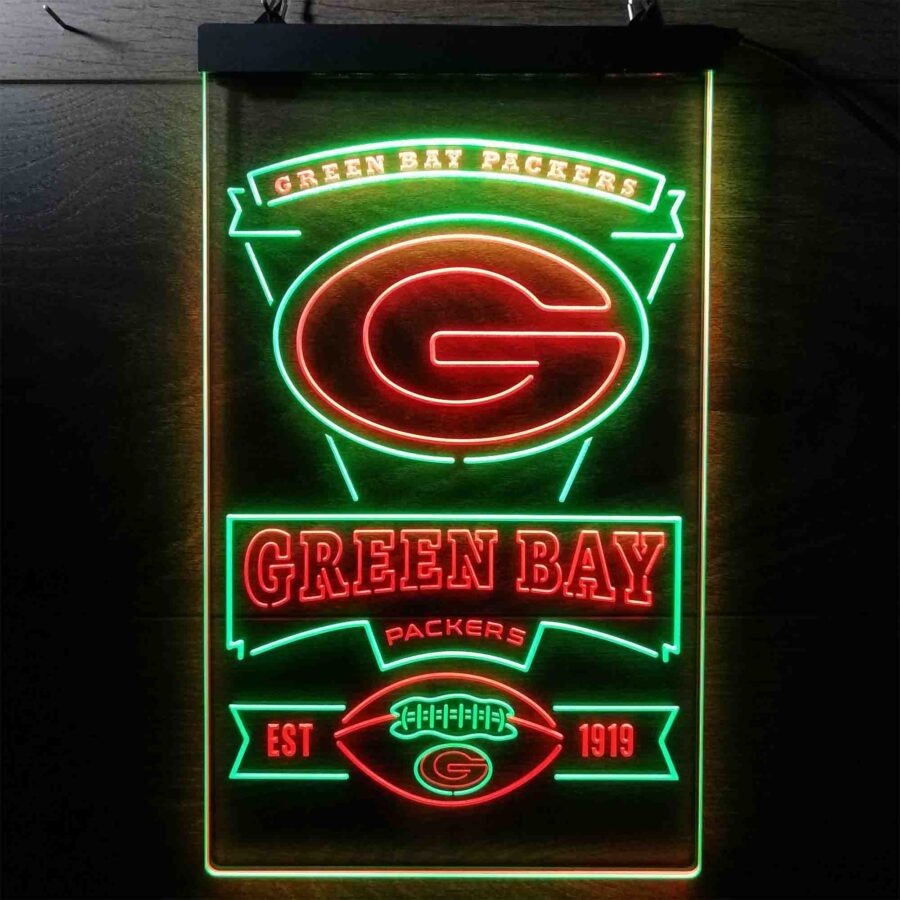 Green Bay Packers Memorabilia Neon Led Sign Limited Edition - Image 9