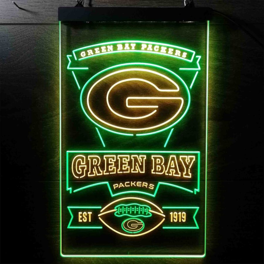Green Bay Packers Memorabilia Neon Led Sign Limited Edition
