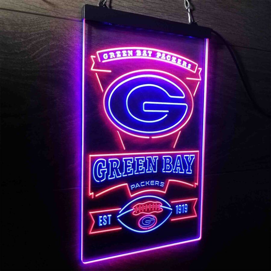 Green Bay Packers Memorabilia Neon Led Sign Limited Edition - Image 25