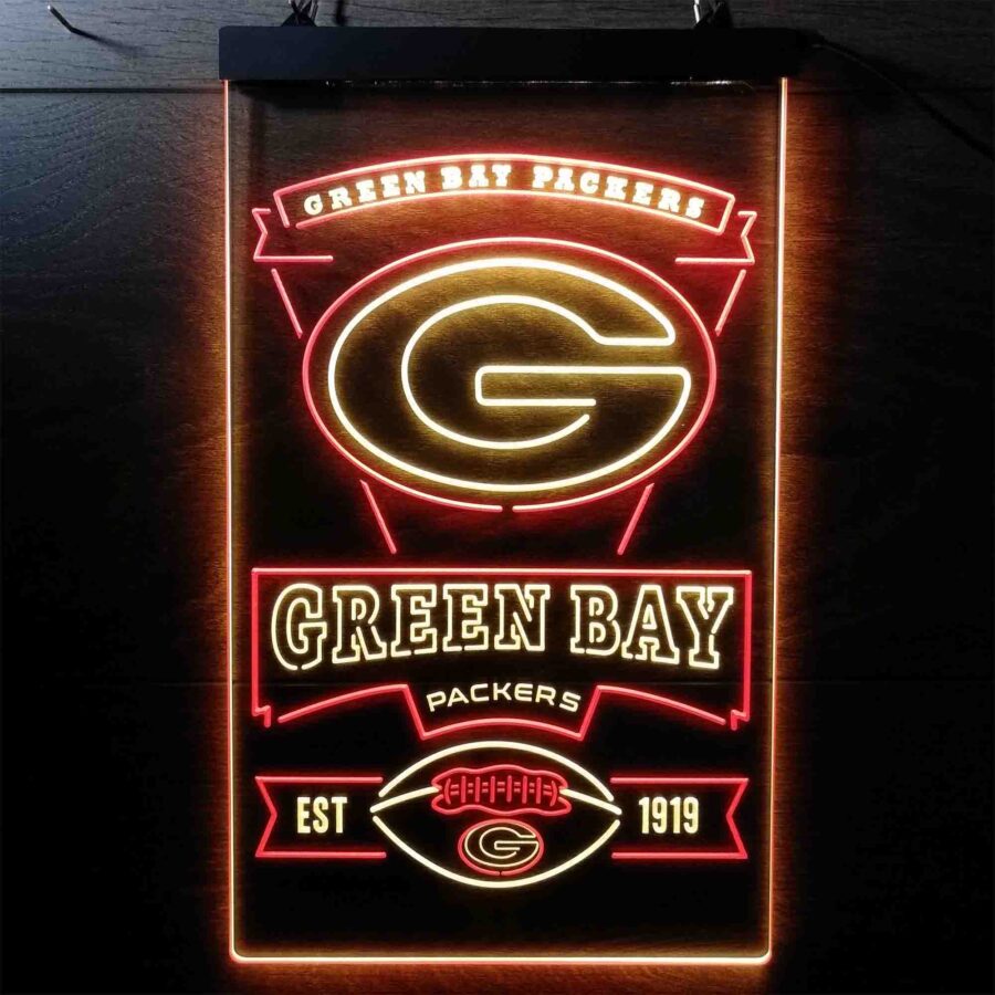 Green Bay Packers Memorabilia Neon Led Sign Limited Edition - Image 6