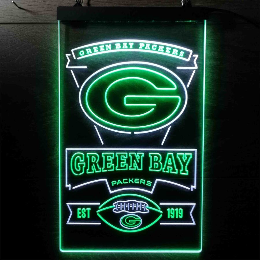 Green Bay Packers Memorabilia Neon Led Sign Limited Edition - Image 8