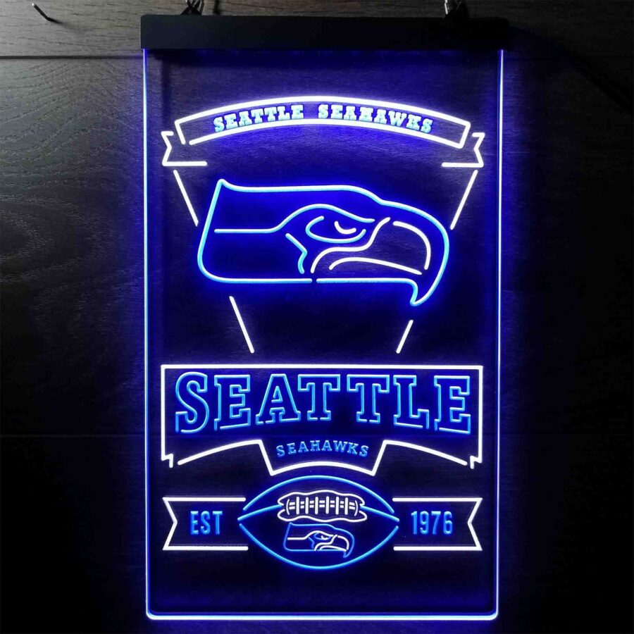 Seattle Seahawks Est 1976 Led Neon Sign - Image 2