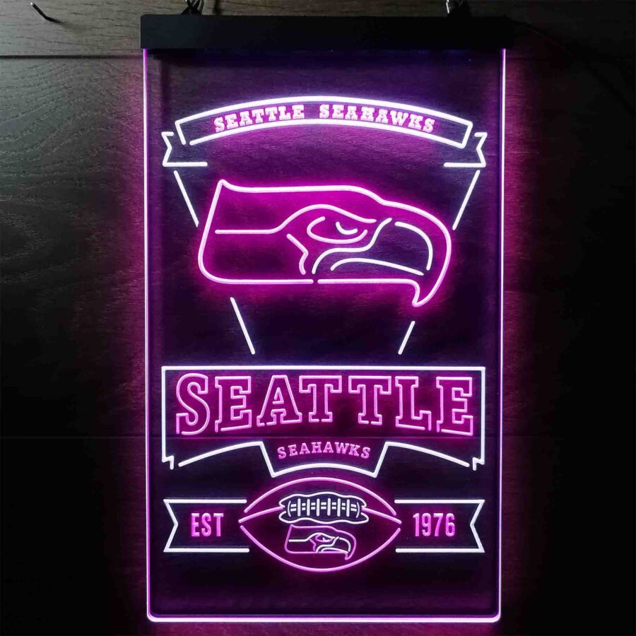 Seattle Seahawks Est 1976 Led Neon Sign - Image 8